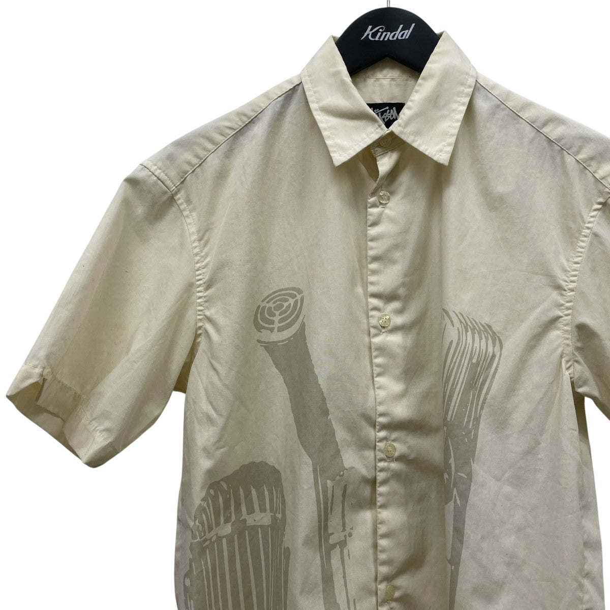 Stussy モノグラムプリント柄 半袖シャツ　1時間バーゲンセール 90'S OLD STUSSY GUCCI MONOGRAM PATTERN B/D COTTON SHIRTS