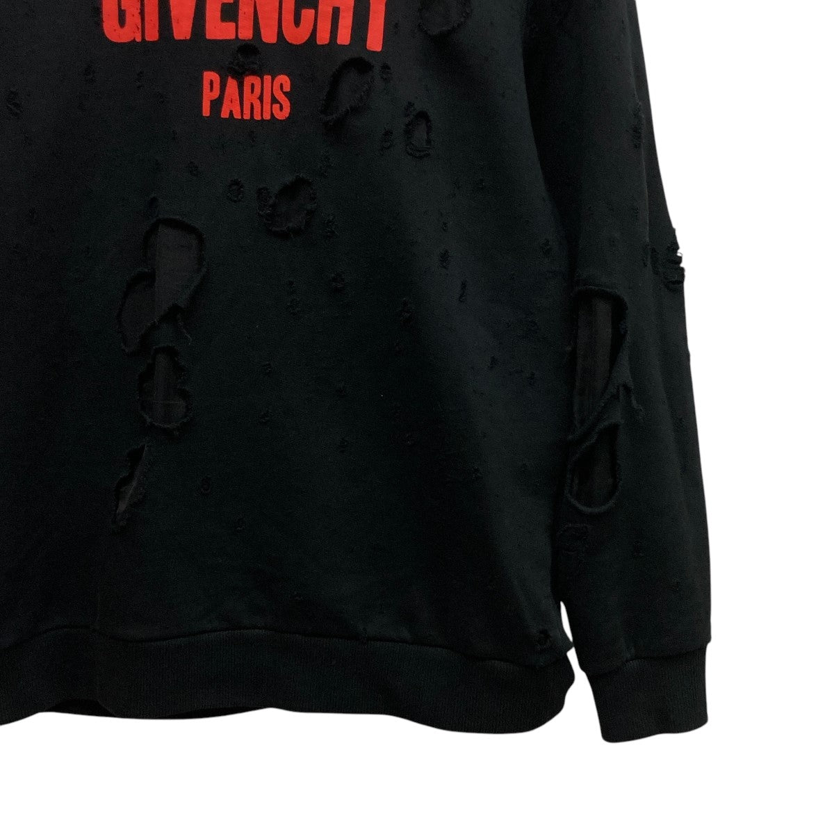 GIVENCHY(ジバンシィ) Destroyed Logo Pulloverダメージ加工