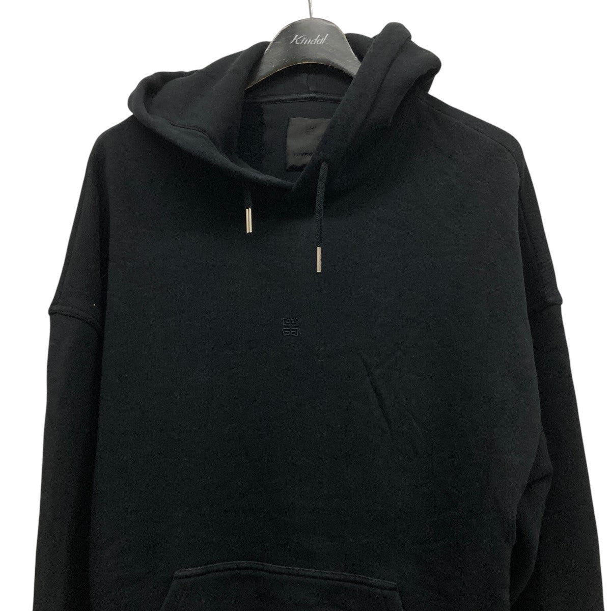 入手困難✨ ジバンシー スウェット パーカー ステッカー レディース ブラック GIVENCHY(ジバンシィ) 4G スリム フーディーロゴ刺しゅうフーデッド