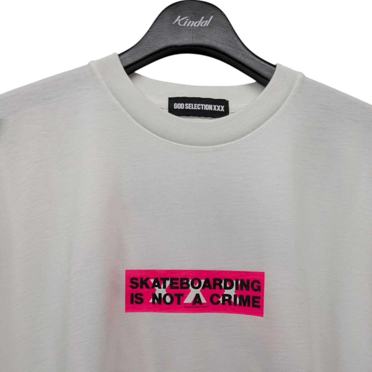 GOD SELECTION XXX×SANTA CRUZ プリントTシャツ ホワイト サイズ L