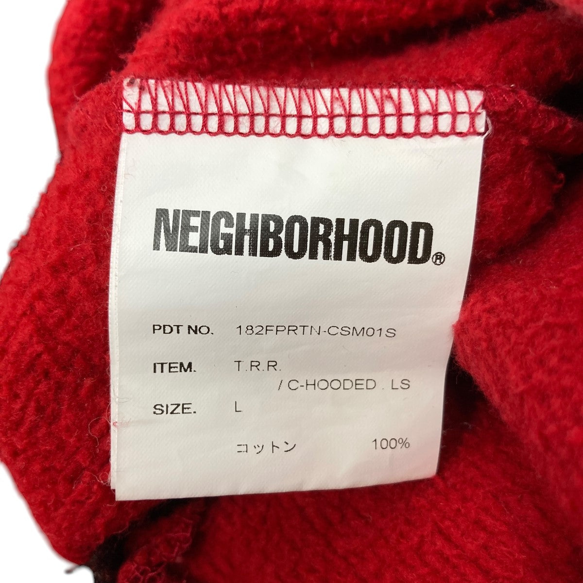 NEIGHBORHOOD×RATS T．R．R． C-HOODED LS Rough Riders Familyプリントパーカー182FPRTN-CSM01S  182FPRTN-CSM01S レッド サイズ XS｜【公式】カインドオルオンライン ブランド古着・中古通販【kindal】