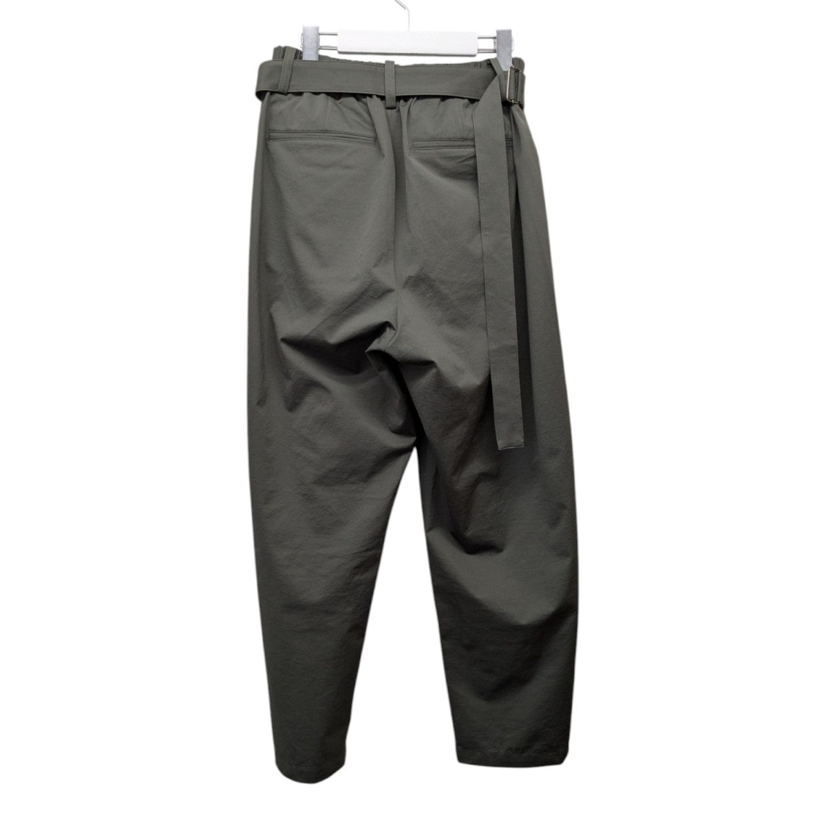 別注 PE HIGH GAUGE JERSEY BELTED TAPERED TROUSERSイージータックベルテッドスラックスAP41-090