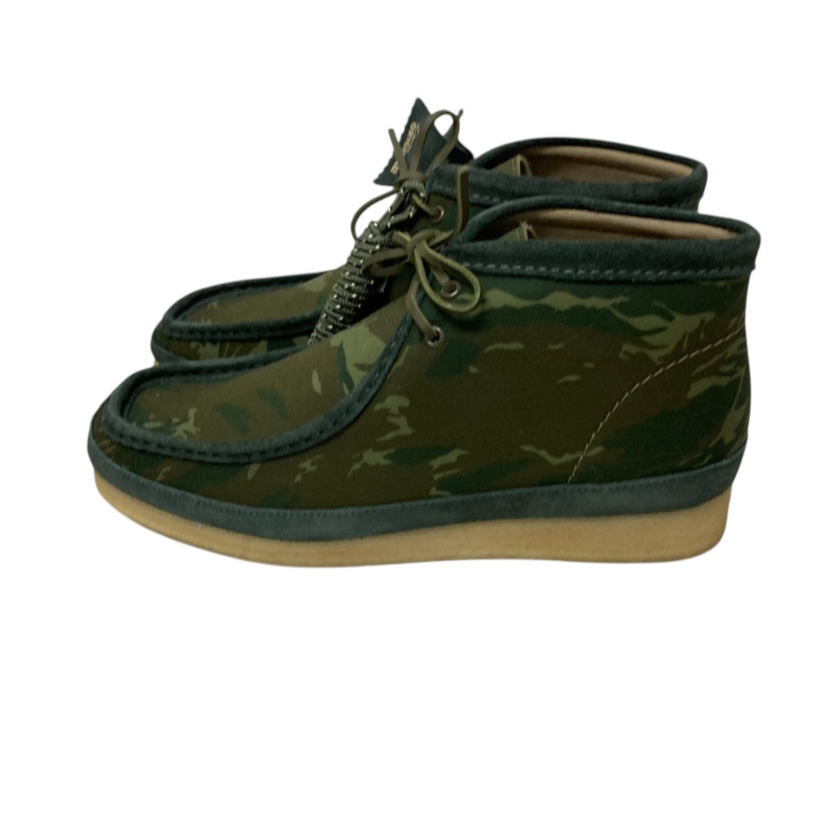 Wallabee Boot Green Camouflageカモ柄モカシンブーツ261777697110