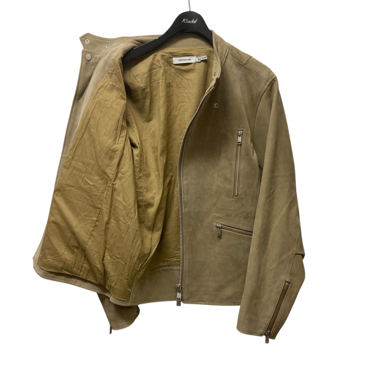 nonnative(ノンネイティブ) 22AWRIDER BLOUSON COW LEATHER by ECCOライダースジャケットNN-J4120  NN-J4120 ベージュ サイズ 2｜【公式】カインドオルオンライン ブランド古着・中古通販【kindal】