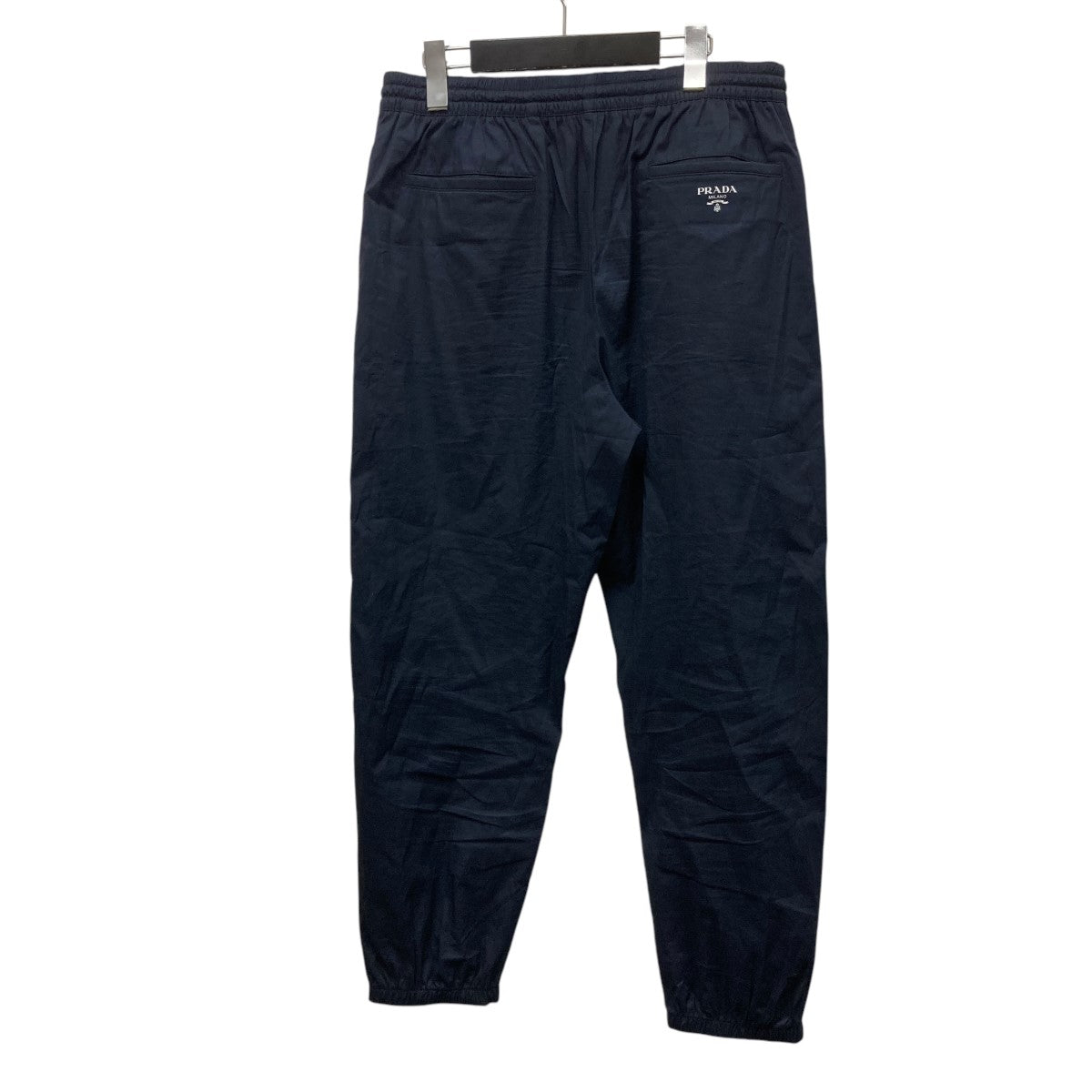 高級バージンウール　PRADA プラダ　スラックス　パンツ　44 ネイビー 1025f030017-1a.jpg