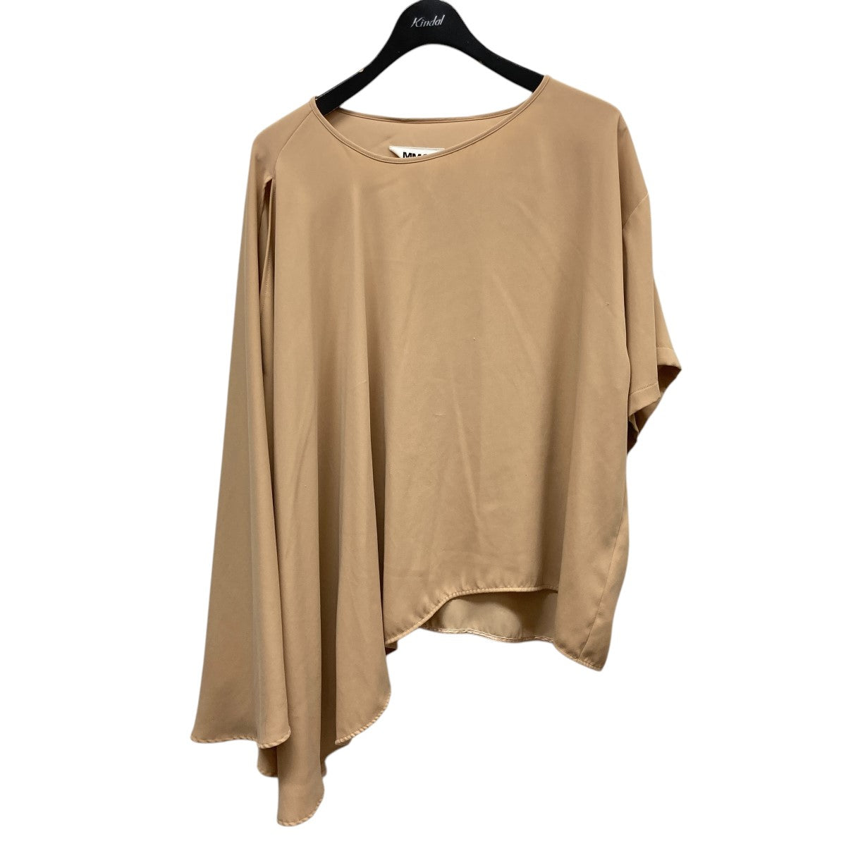 【値下げ】MM6 Maison Margiela アイシンメトリーカットソー S32NC0582 ベージュ サイズ：40 (中目黒店) MM6 Maison Margiela(マルタンマルジェラ) アイシンメトリー