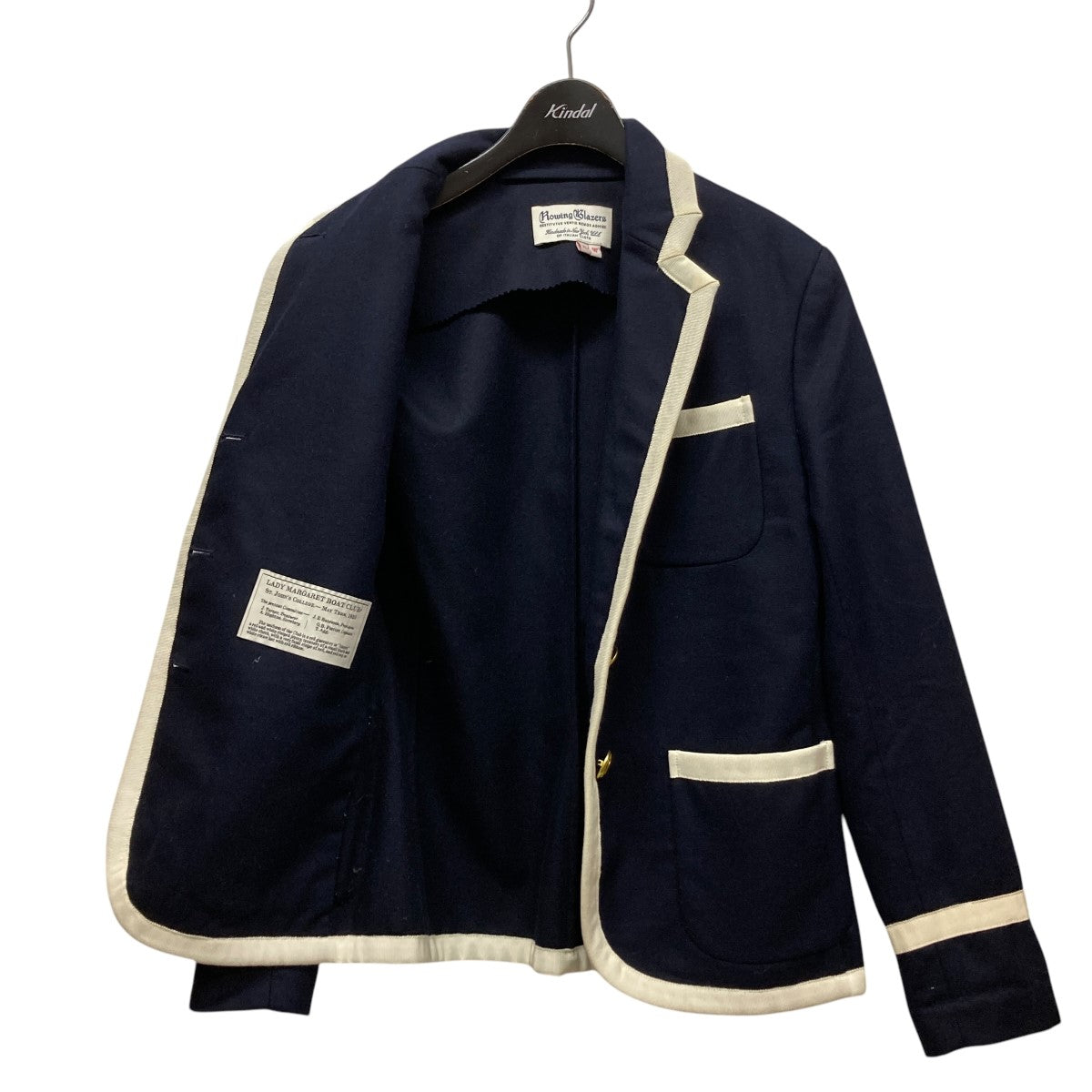 Rowing Blazers(ローイングブレザーズ) パイピングデザインシングルジャケット18-010-380-0012-3-0  18-010-380-0012-3-0 ネイビー サイズ XS｜【公式】カインドオルオンライン ブランド古着・中古通販【kindal】