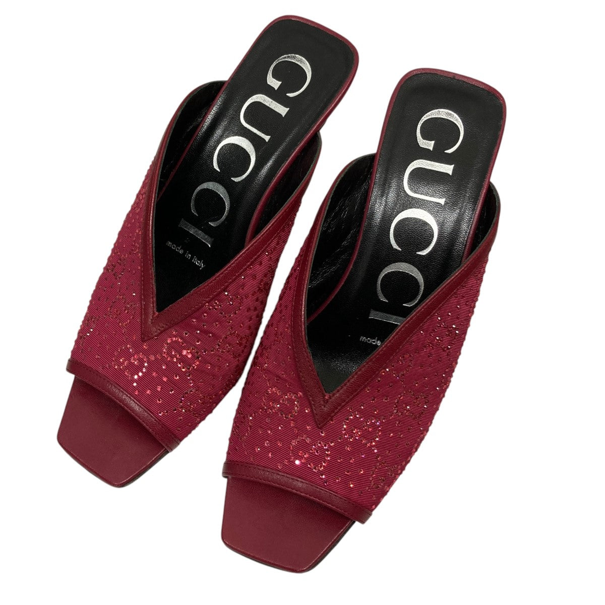 GUCCI(グッチ) ミュールパンプス727193 727193 ワインレッド GUCCI(グッチ) ミュールパンプス727193 727193 ワインレッド