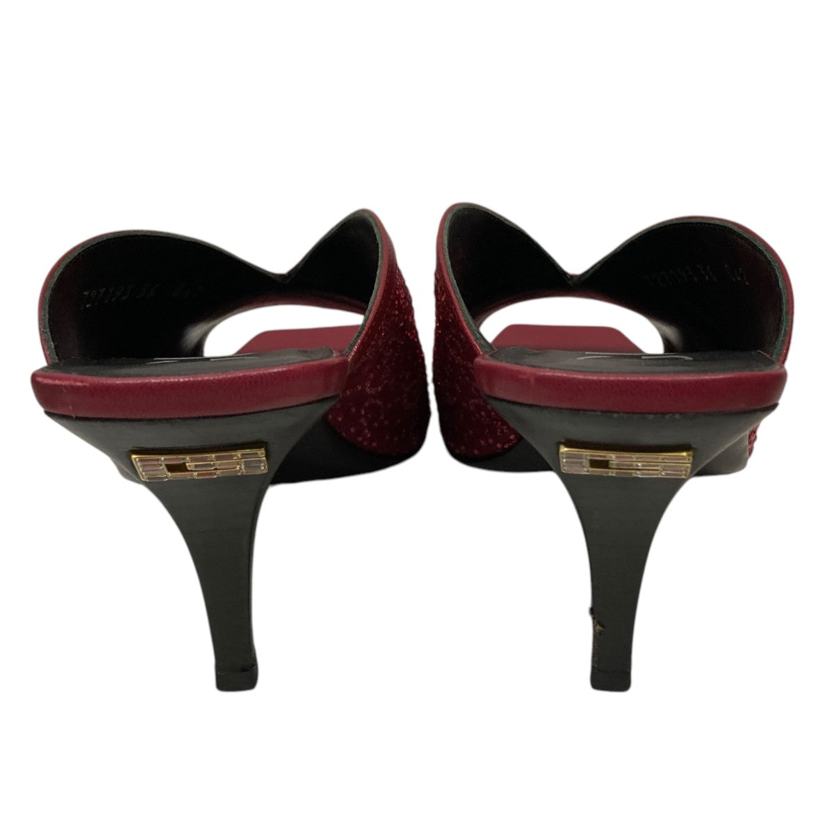 GUCCI(グッチ) ミュールパンプス727193 727193 ワインレッド