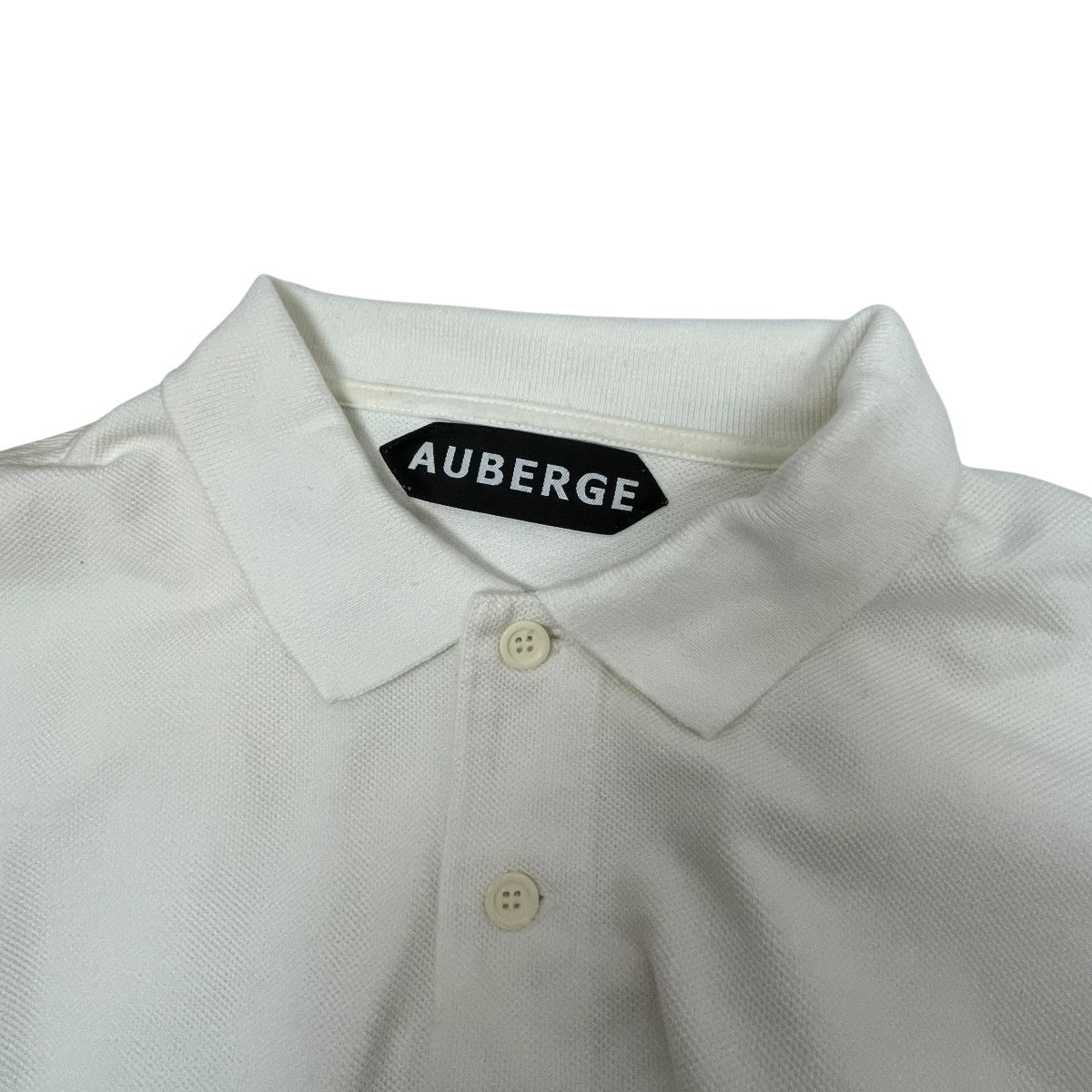 AUBERGE(オーベルジュ) コットン オーバーポロシャツ ホワイト