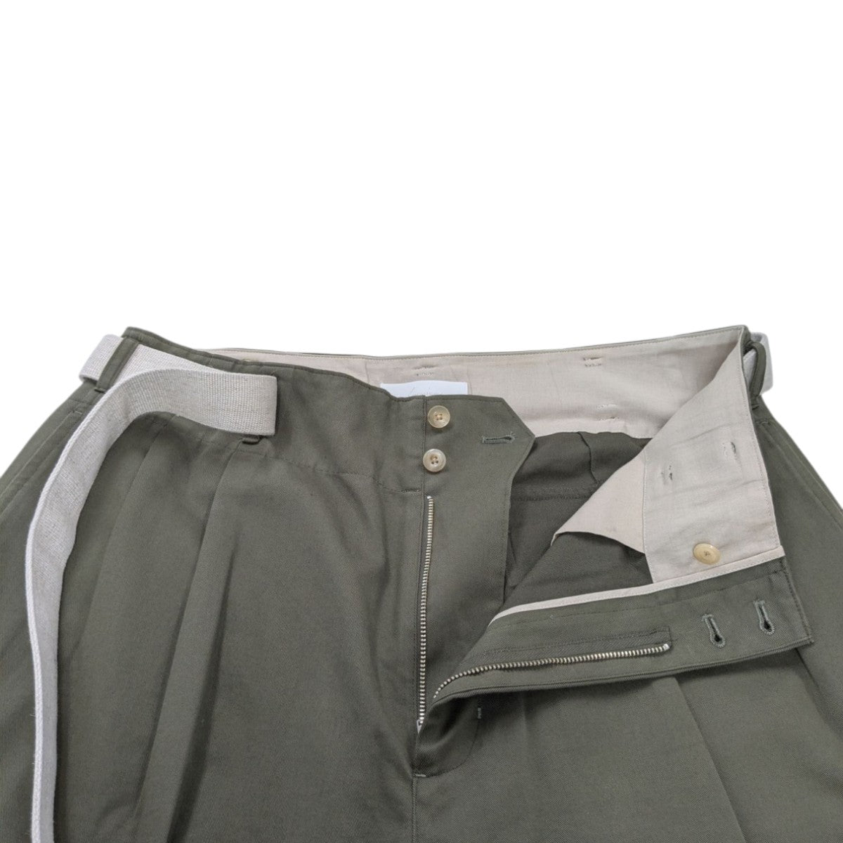 IRENISA(イレニサ) VOLUME PANTS WITH LINEN MIX BELTベルト付き IRENISA(イレニサ) VOLUME PANTS WITH LINEN MIX BELTベルト付き