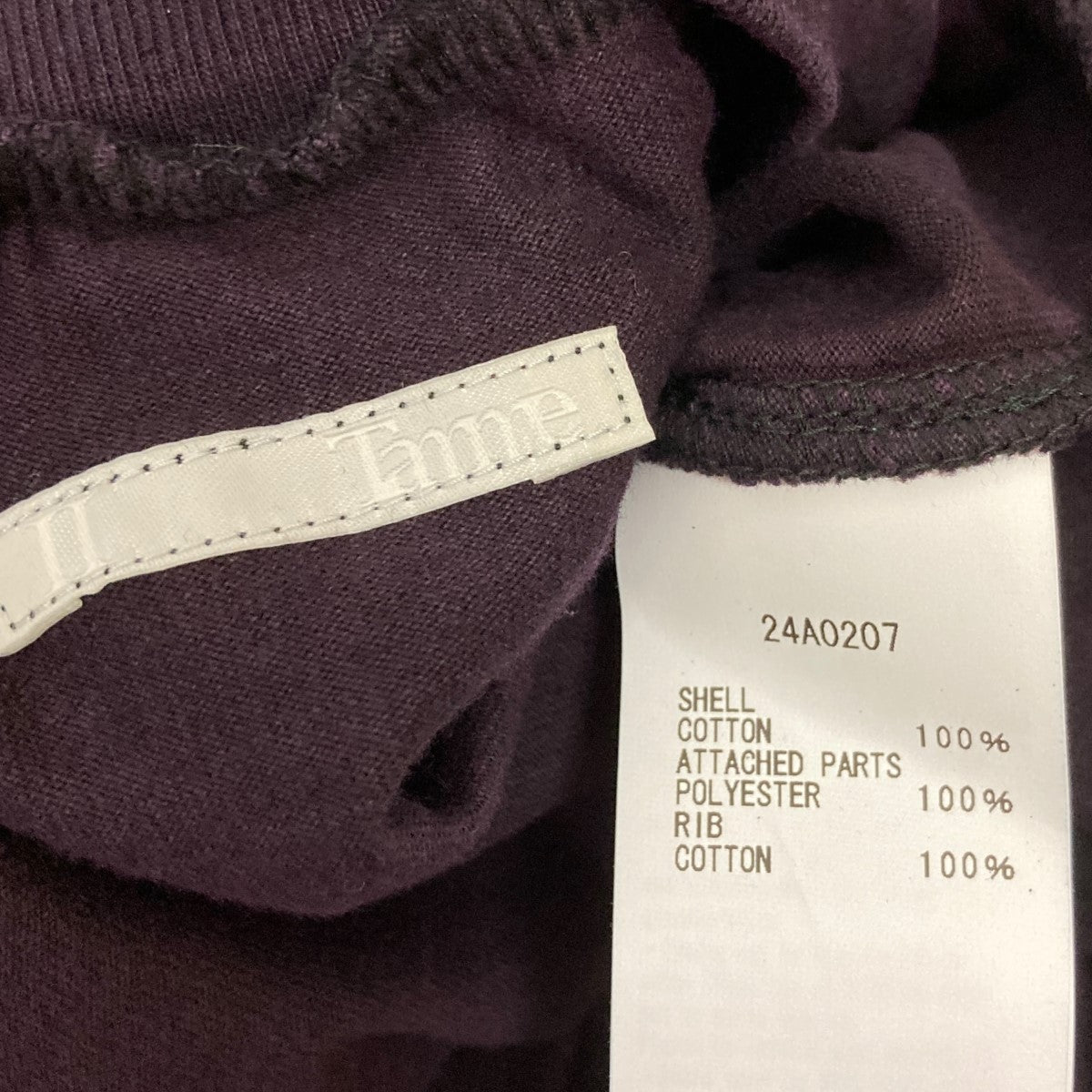 24AWCOLD DYED T-SHIRTガーメントダイTシャツ24A0207
