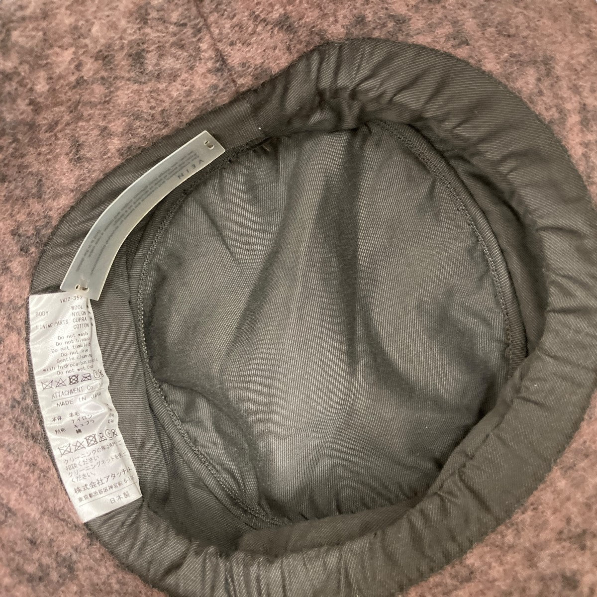 ヴェインのウールバケットハット VA22-352です。 VEIN 古着・中古 ファッション小物 アイテム