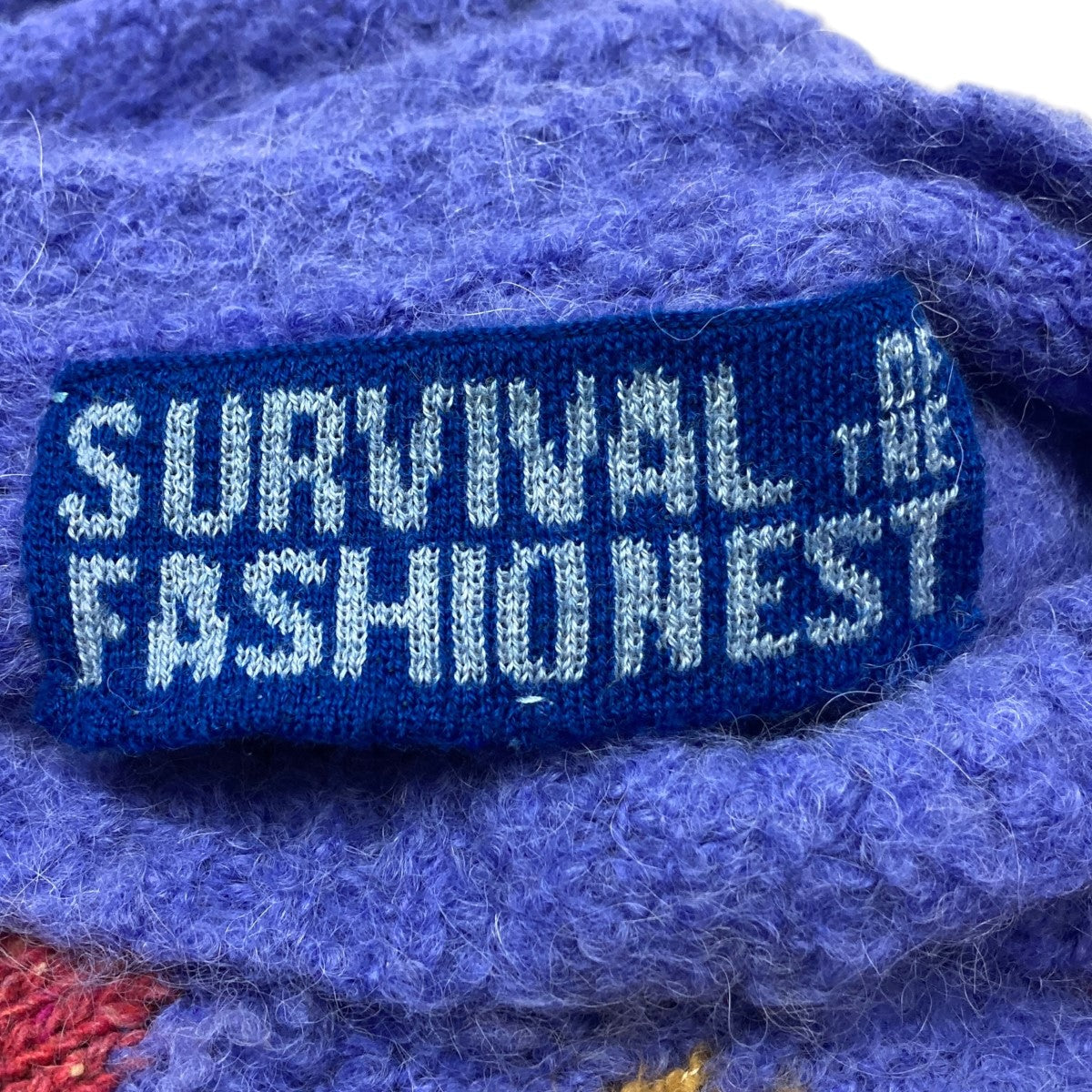 SURVIVAL OF THE FASHIONEST 総柄ニット 古着・中古-5枚目のアイテム画像