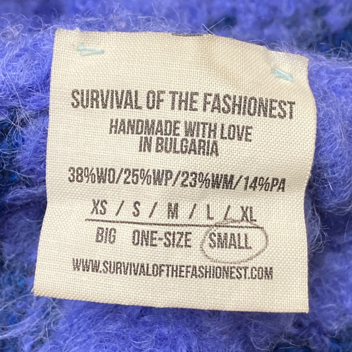 SURVIVAL OF THE FASHIONEST 総柄ニット 古着・中古-6枚目のアイテム画像
