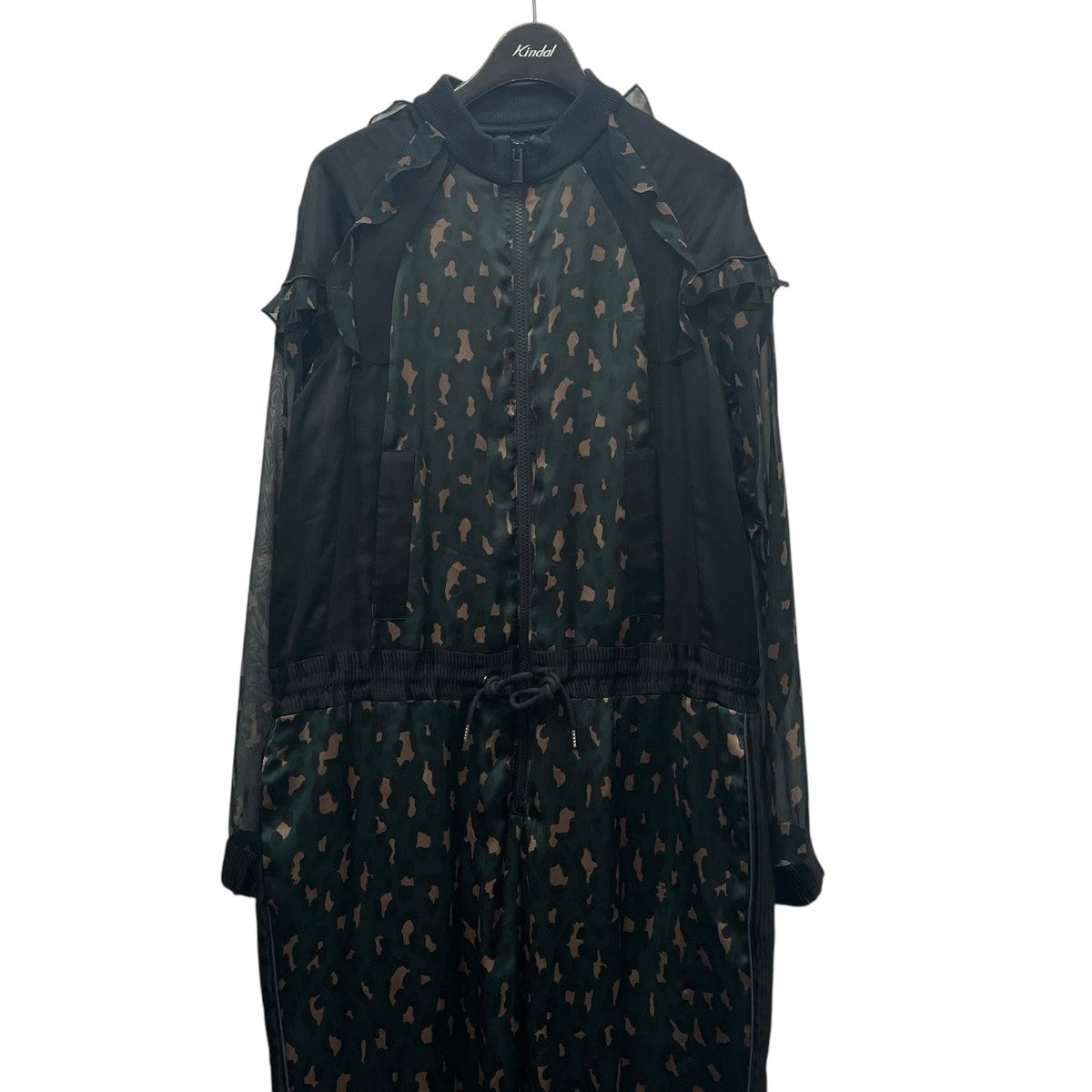 sacai(サカイ) レオパード柄シースルージャンプスーツ19-04548 19