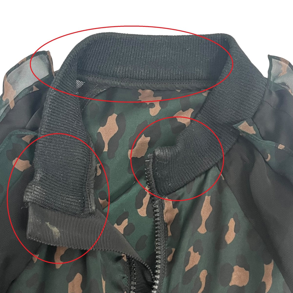 sacai(サカイ) レオパード柄シースルージャンプスーツ19-04548 19