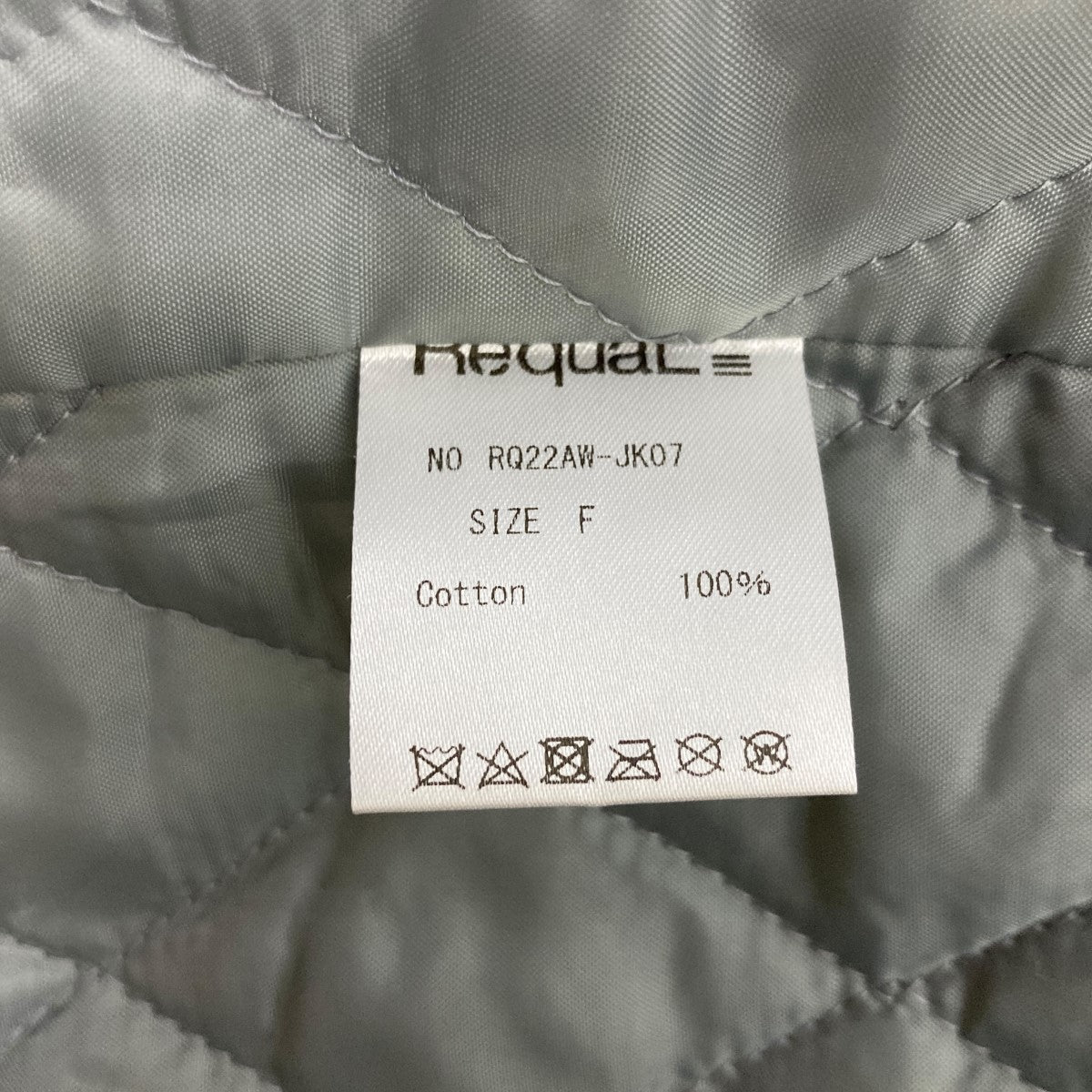 RequaL 22AWHuge swing topコットンブルゾンRQ22AW-JK07 古着・中古-6枚目のアイテム画像