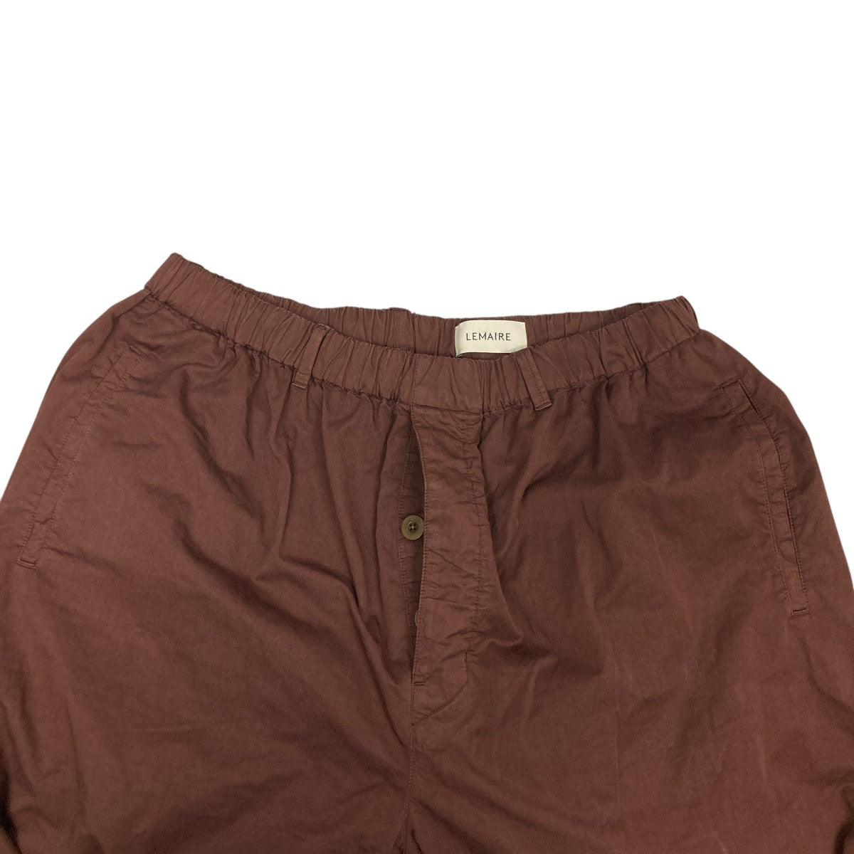 LEMAIRE ルメール 綿麻 ベイカー イージーパンツ 46 LEMAIREルメール 2022 JINGHI SAS LOOSE PLEATED PANTSドライ