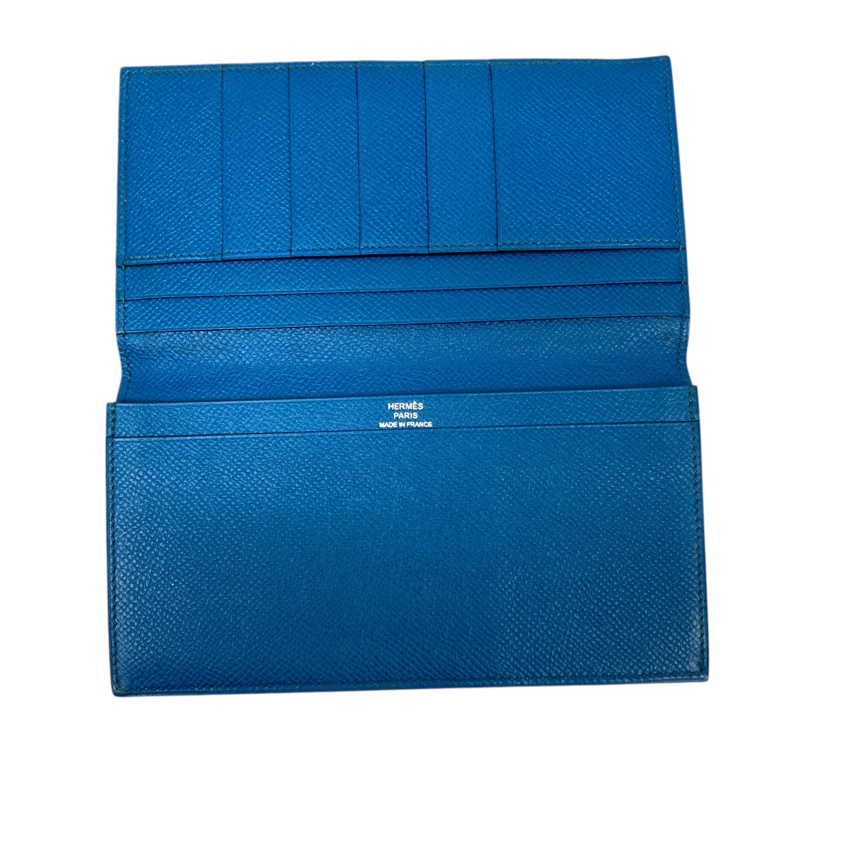 HERMES(エルメス) シチズンツイル□Q刻印長財布 - ターコイズブルー