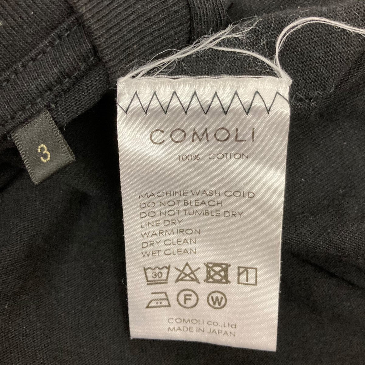 COMOLI(コモリ) 24SSコットンジャージノースリーブZ01-05011 Z01