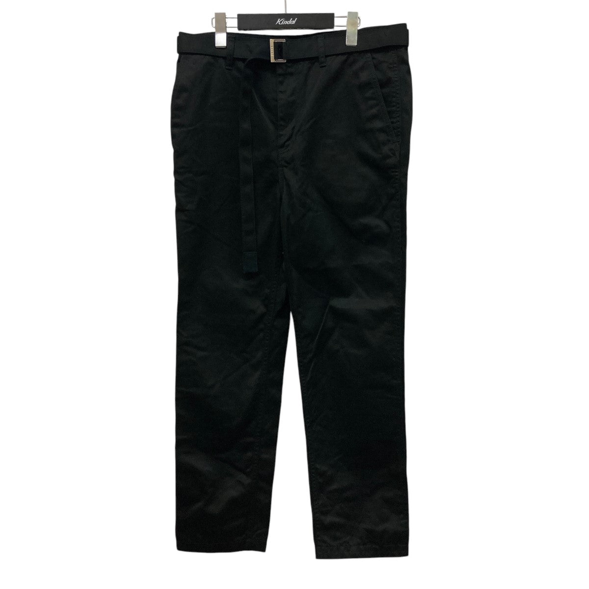 sacai Cotton Chino Pantsベルテッドパンツ24-03317M 古着・中古-1枚目のアイテム画像