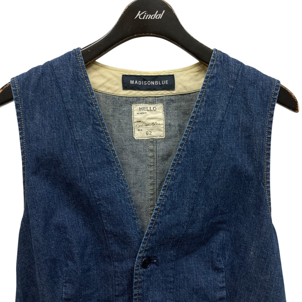 MADISON BLUE(マディソンブルー) SLIM FIT VEST L．oz DENIM