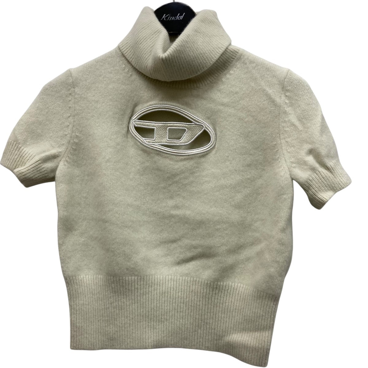 DIESEL(ディーゼル) カシミヤ混Dロゴ半袖ニットA06713 A06713