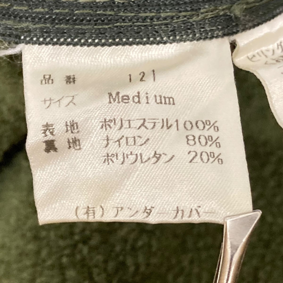 UNDERCOVER(アンダーカバー) Small partsフリースジップアップ