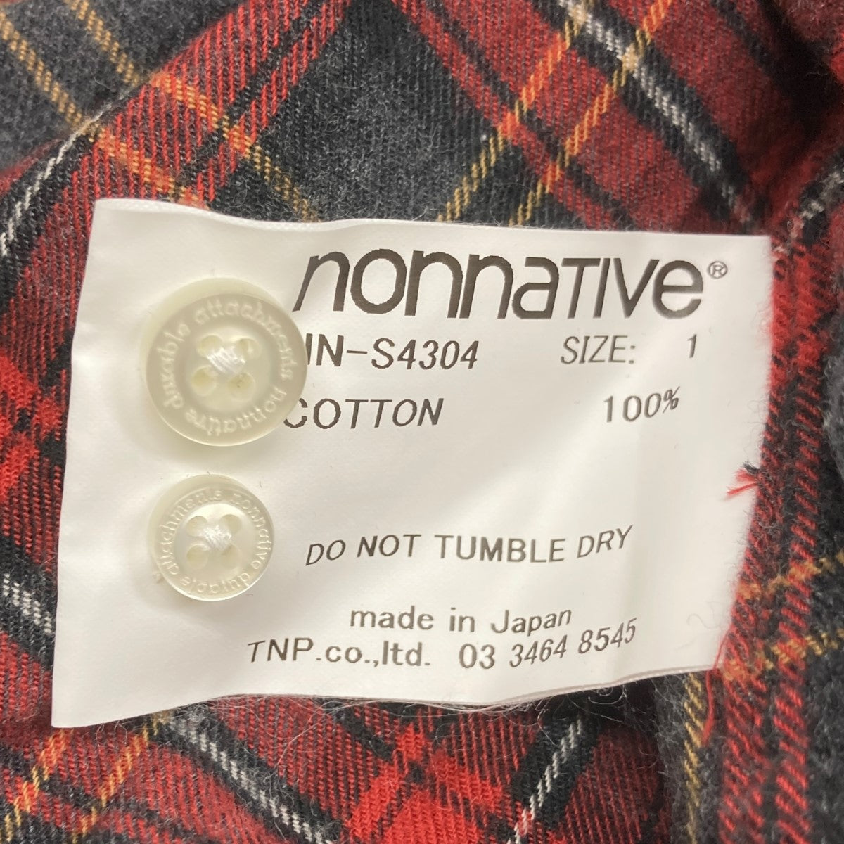 23AWDWELLER B．D． SHIRT COTTON TARTAN CHECKチェックシャツNN-S4304