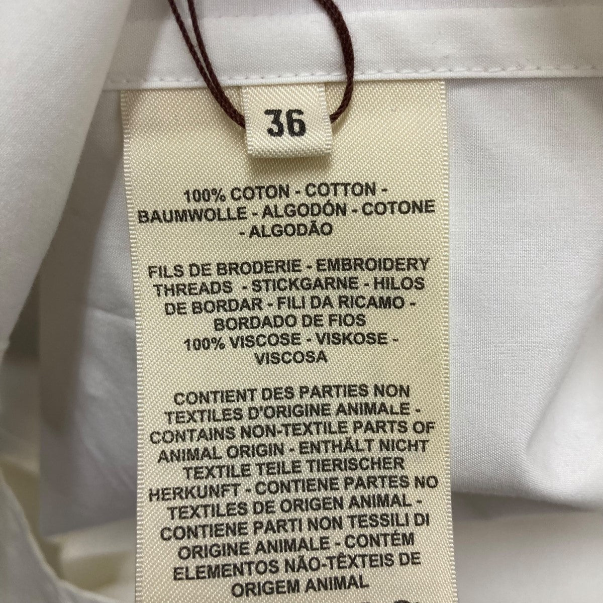HERMES ノースリーブシャツワンピース3E0565DT 古着・中古-6枚目のアイテム画像