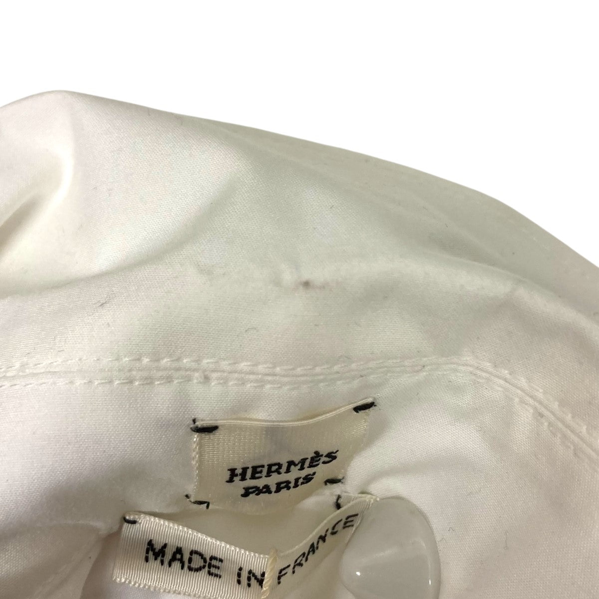 HERMES ノースリーブシャツワンピース3E0565DT 古着・中古-8枚目のアイテム画像