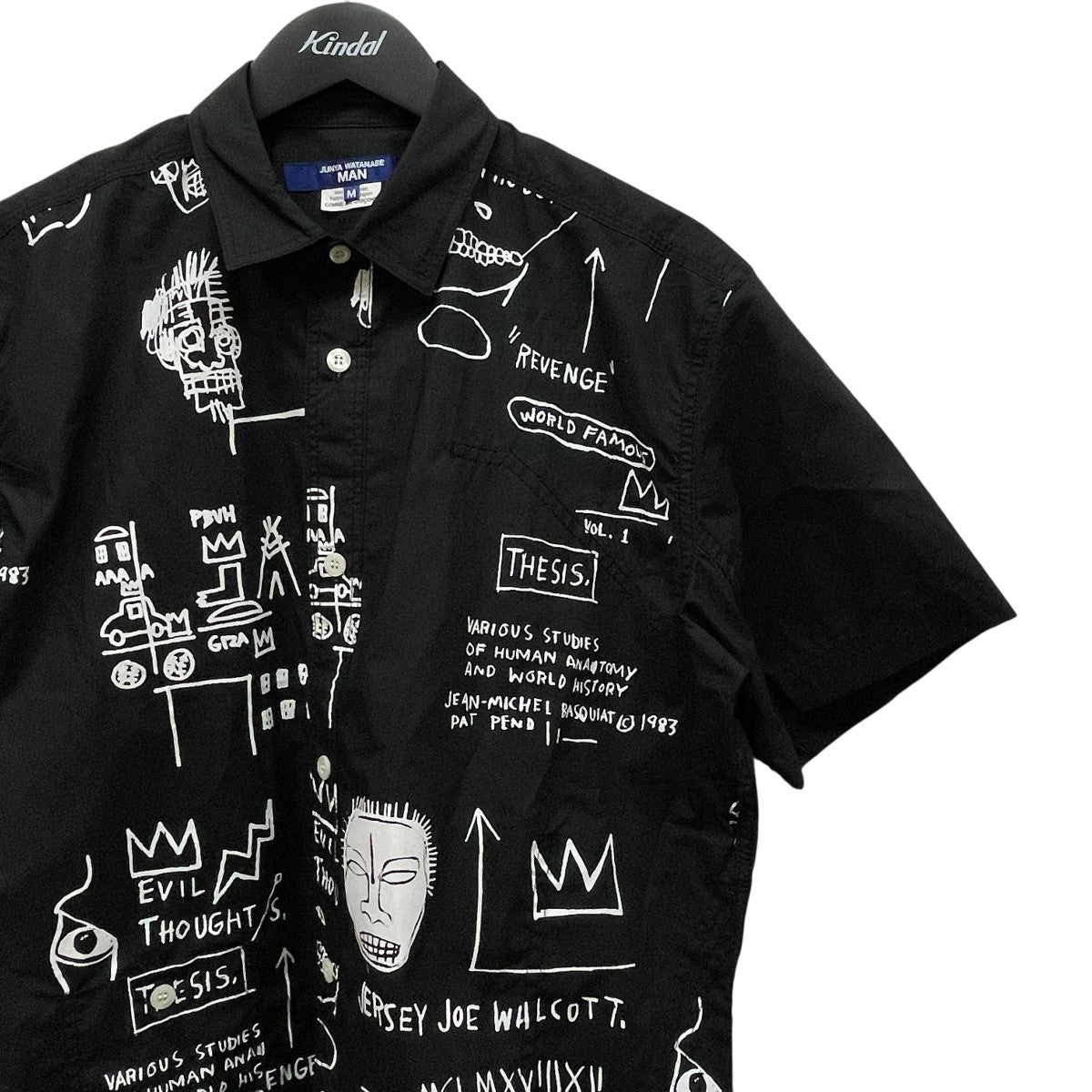 【Lサイズ】JUNYA WATANABE MAN バスキアコラボシャツ JUNYA WATANABE MAN - ジュンヤワタナベマン23SSバスキアコラボ