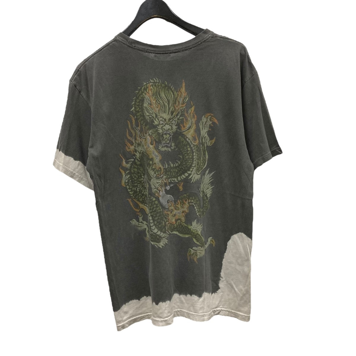 stussy(ステューシー) ドラゴンバックプリントTシャツ グレー
