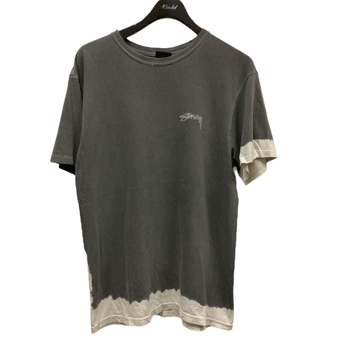 【美品】Stussy ストゥーシー　グレー 半袖 Tシャツ バックプリント STUSSY/ステューシー BOKAY PIG. DYED TEE 半袖Tシャツ バック