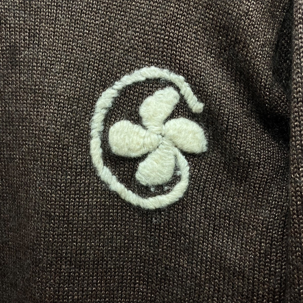 Y's for Men ゴールドのニット 四つ葉刺繍 ワイズ 検索毛混モヘア Y's for Men ゴールドのニット 四つ葉刺繍 ワイズ 検索毛混