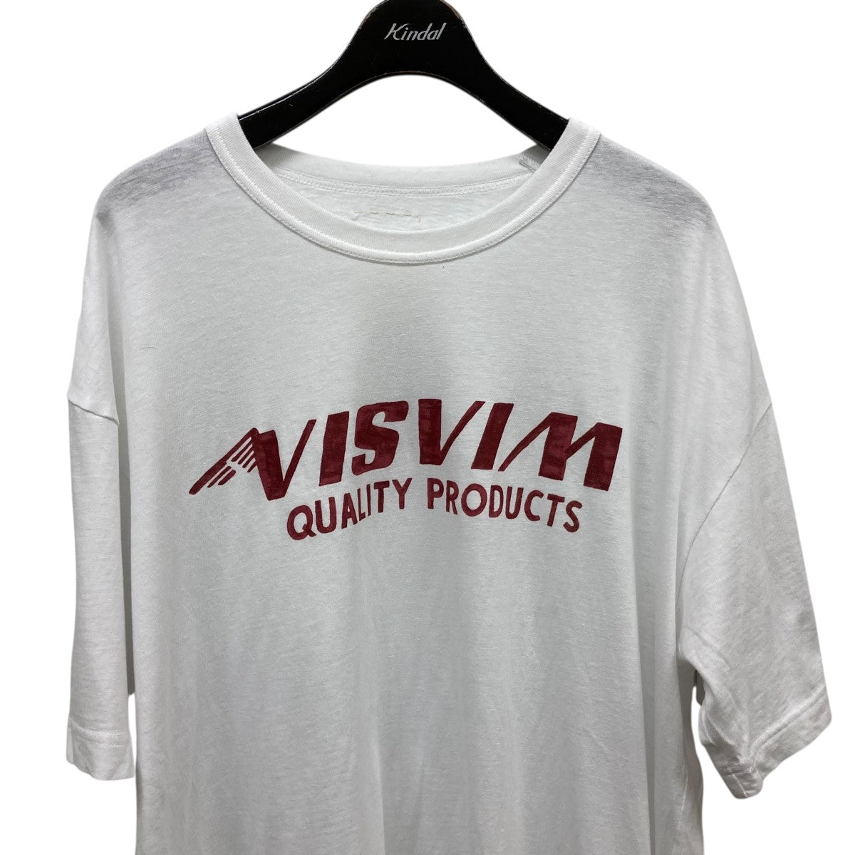 VISVIM FIL JUMBO ロゴプリントTシャツ クルーネック　ネイビー VISVIM FIL JUMBO ロゴプリントTシャツ 夏用 クルーネック半袖