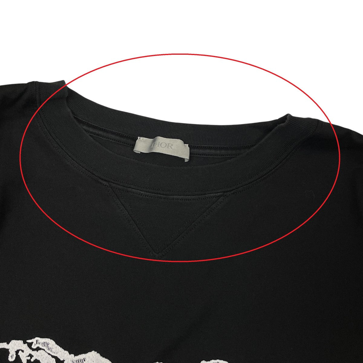 新品同様レディースDiorディオールXXS Tシャツ刺繡ブラック ディオール サイズ:XS 22AW 243J685A0677 ローズ刺繍リラックス