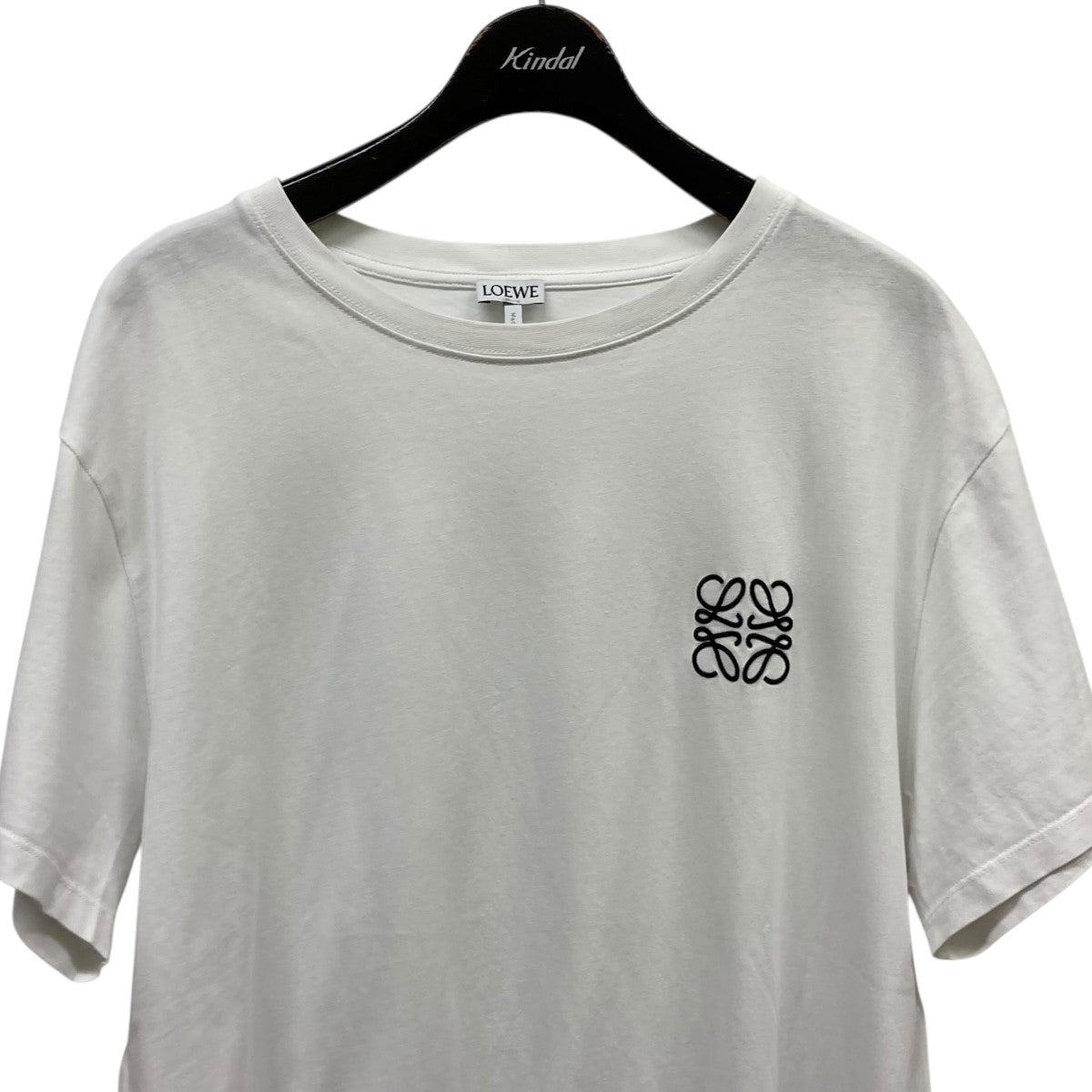 【美品】 LOEWE アナグラム ロゴ Tシャツ Mサイズ グレー LOEWE(ロエベ) アナグラムロゴ刺しゅうTシャツS359341XA4