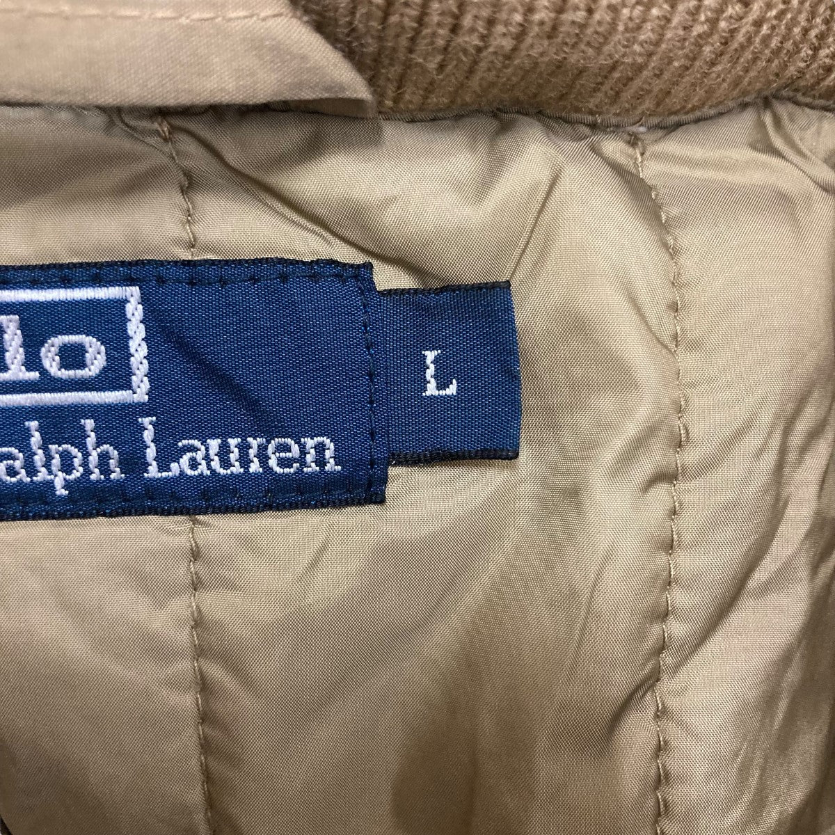 【クリーニング済】ラルフローレン パッカブル ジャケット　L ベージュ パッカブル ウォーターリペラント ジャケット | ラルフ ローレン