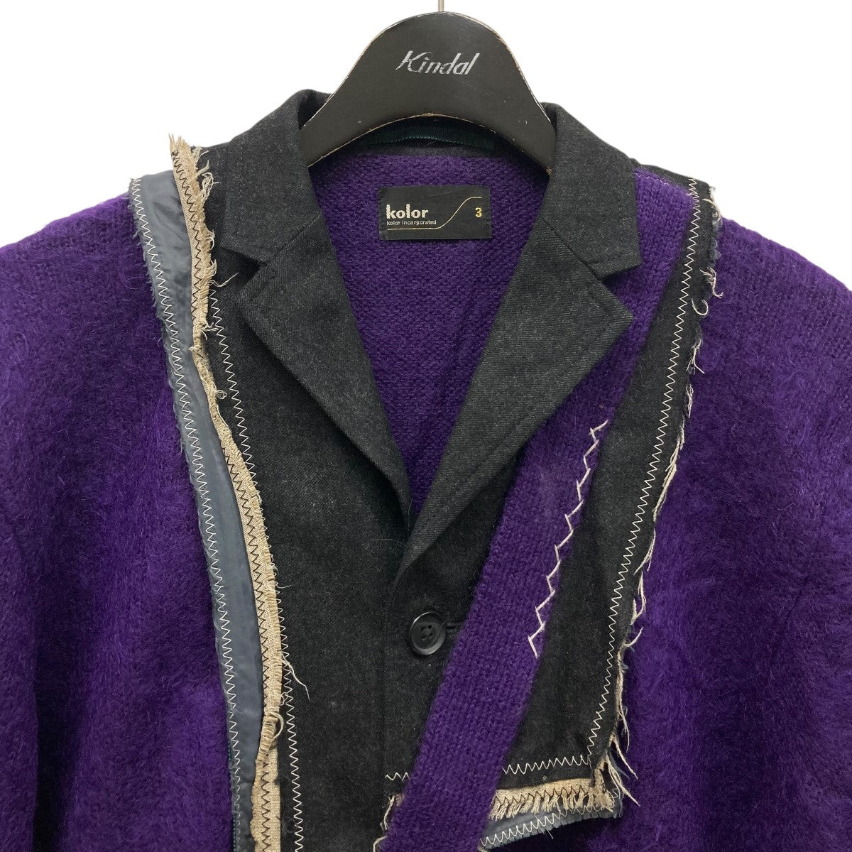 KOLOR(カラー) 23AWドッキングカーディガン23WCM-N03302 23WCM-N03302