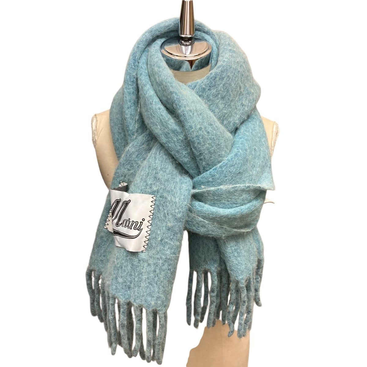 MARNI(マルニ) アルパカ混マフラーSCMC0085A0 SCMC0085A0 スカイブルー