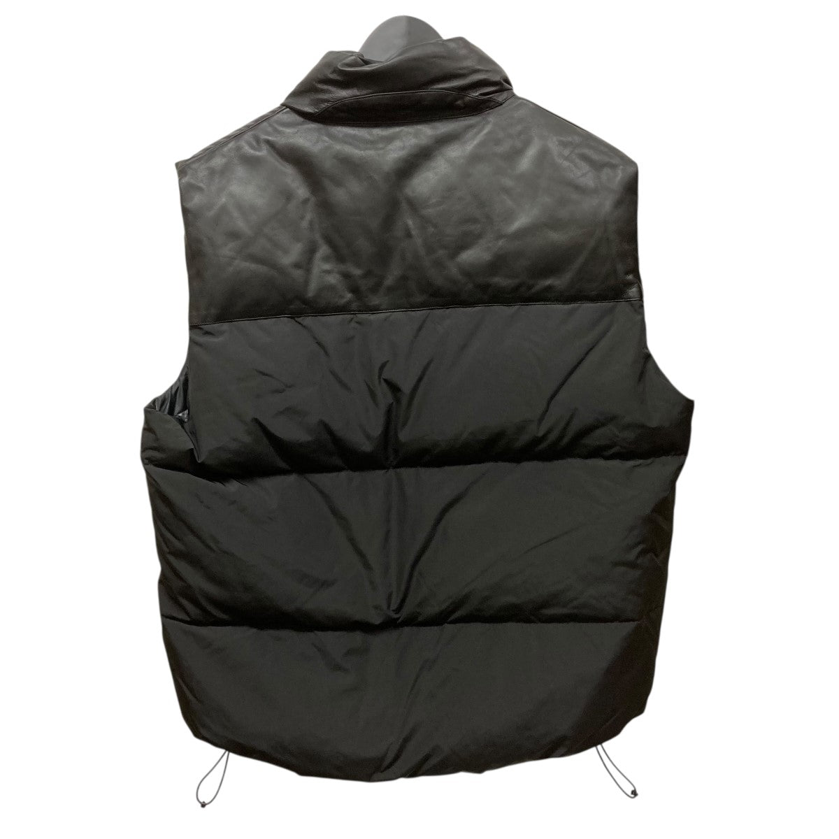 Timberland(ティンバーランド) レザー切替ダウンベスト ブラック