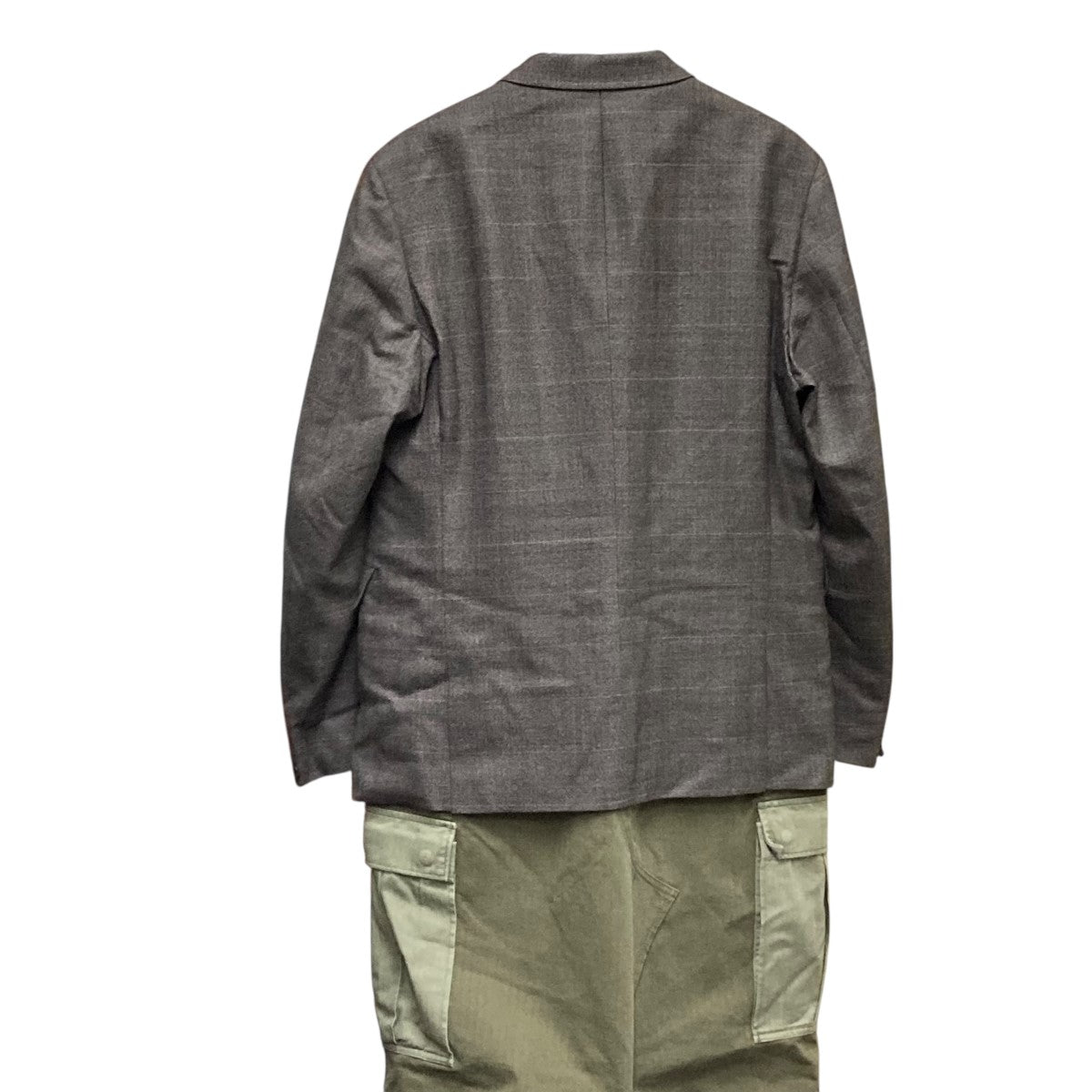 CDG JUNYA WATANABE MAN 24AWヘリンボーン テーラードドッキングコートWN-C010 古着・中古-6枚目のアイテム画像