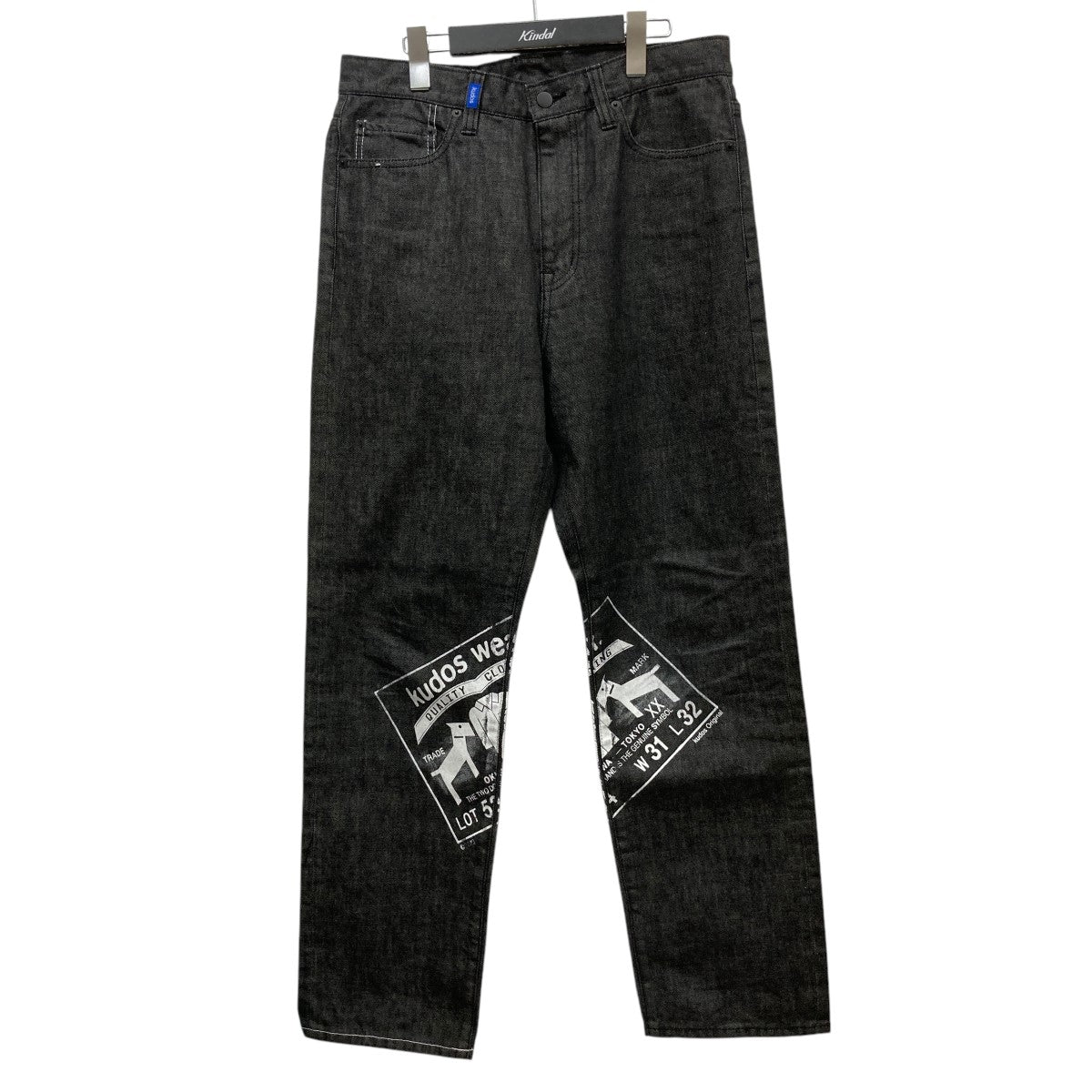 kudos(クードス) kudos Blue Print LINED DENIM TROUSERSデニム