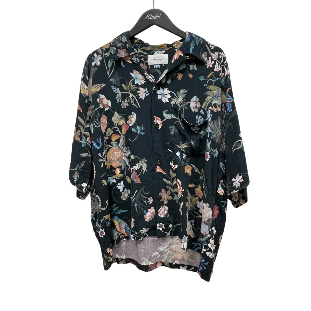 UNUSED×Museo Del Prado Flower print short sleeve shirt半袖花