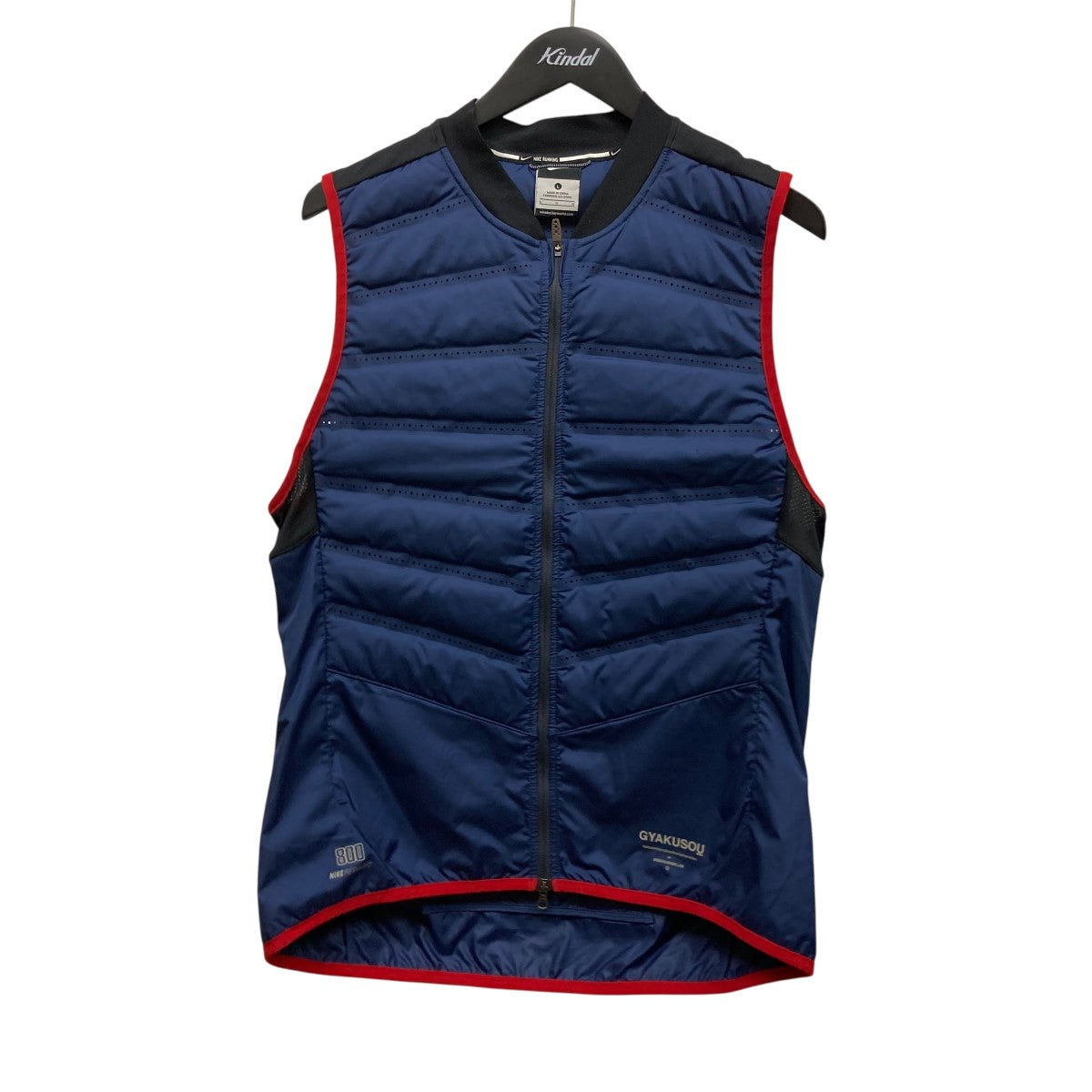 NIKE×GYAKUSOU 中綿ベスト743332-440 743332-440 ネイビー サイズ L