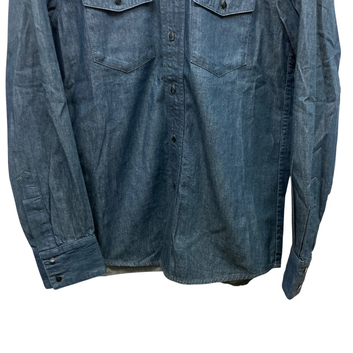 lemaireデニムシャツ44 denim shirts ルメール LEMAIRE デニムシャツ 44 インディゴ 長袖 レギュラー