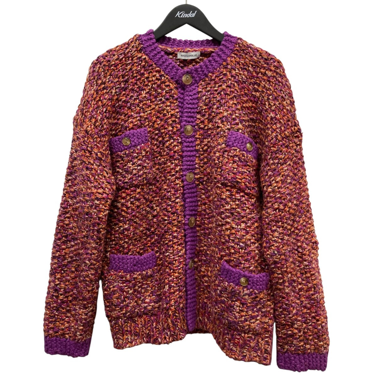 MADISON BLUE(マディソンブルー) パール装飾カーディガンMB224