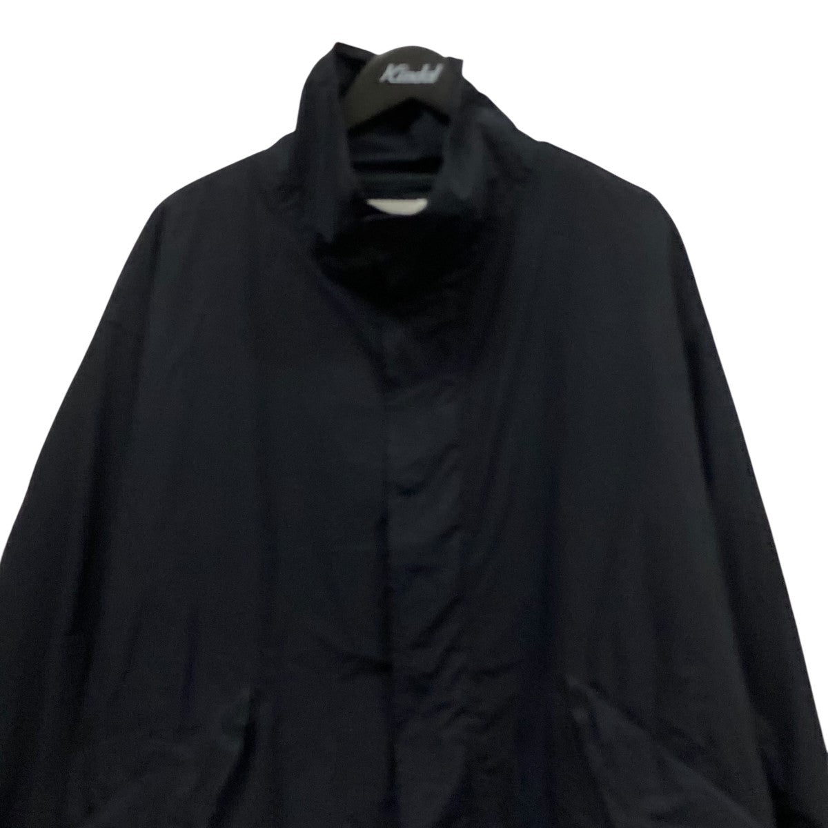 ATON　エイトン　ウールライナー付きモッズコート 黒 ブラック ATON モッズコート コート ATON(エイトン) 別注 AIR WHEATHER SHORT